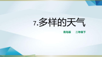 科学【青岛版】（六三）二年级下册7《多样的天气》PPT课件（共13页）
