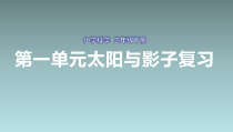 科学【青岛版】三年级下册第一单元《太阳与影子》复习PPT课件（共25页）