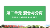 科学【青岛版】三年级下册第二单元《混合与分离》复习PPT课件（共22页）