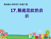 2020新青岛版（六三制）三年级下册科学5.17《鞋底花纹的启示》（课件29张PPT+学习任务单+4个视频）