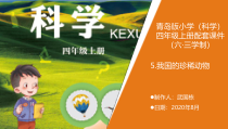 科学【新青岛版】（六三制）四年级上册5.《我国的珍稀动物》教学课件