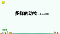 科学【2020新鄂教版】四年级上册第一单元《多样的动物》单元回顾ppt课件