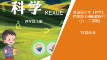 2020新青岛版（六三制）四年级上册科学13.《降水量》教学ppt课件（含教案）