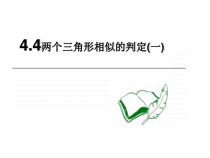 《4.4 两个三角形相似的判定》PPT课件1-九年级上册数学浙教版