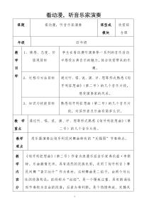 音乐【花城版】四年级下册《欣赏 钢琴协奏曲《匈牙利狂想曲》片段》教学设计2