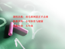 体育【冀教版】五至六年级《羽毛球》PPT课件2