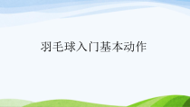 体育【冀教版】五至六年级《羽毛球》PPT课件3
