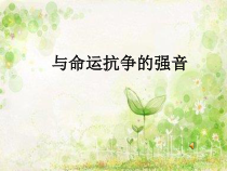 艺术【教科版】五年级下册8.4《与命运抗争的强音》PPT课件1