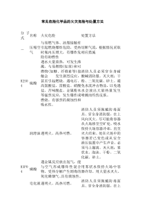 常见危险化学品的火灾危险与处置方法