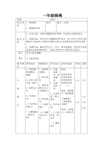 体育【科学版】小学一年级《第31课 跳短绳：连续并脚跳》教学设计2