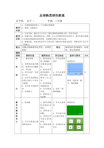 体育【科学版】小学三年级《小足球：拖球》教学设计1