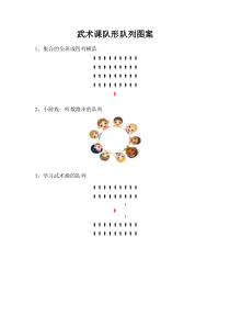 体育【科学版】小学四年级《第13课 武术：小套路》武术课队形队列图案素材