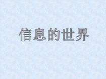 信息技术【辽师大版】三年级上册1《信息的世界》PPT课件(共8页)