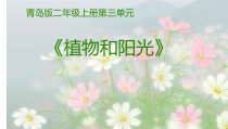 科学【青岛版（五四制）】二年级上册3.10《植物和阳光》说课课件（共32页）