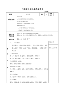 科学【青岛版（五四制）】二年级上册9《种大蒜》教案表格式