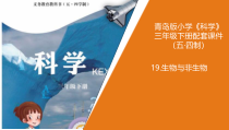 科学【青岛版五四制】三年级下册19.《生物与非生物》PPT课件 (共11页)
