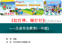 健康教育【武汉版】一年级第七课《红灯停，绿灯行4》PPT课件