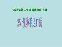 健康教育【武汉版】二年级第二十五课《预防手足口病4》PPT课件