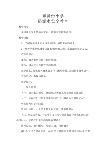 健康教育【武汉版】三年级第九课《安全戏水9》教案