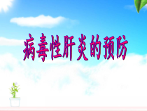 健康教育【武汉版】五年级第二十三课《病毒性肝炎的预防2》PPT课件