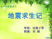 健康教育【武汉版】五年级第三十二课《地震求生11》PPT课件