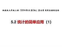 《5.2统计的简单应用（1）》PPT课件1-九年级上册数学湘教版