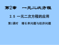 《2.5一元二次方程的应用（1）》PPT课件1-九年级上册数学湘教版