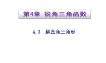 《4.3 解直角三角形》PPT课件2-九年级上册数学湘教版