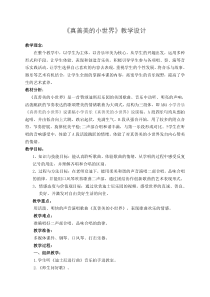 音乐【人教版】五年级上册《唱歌　真善美的小世界》教学设计 (2)