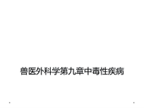 兽医外科学第九章中毒性疾病课件