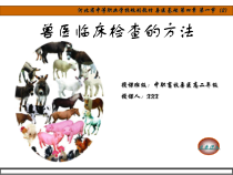 中职兽医基础——兽医临床检查方法教材课件