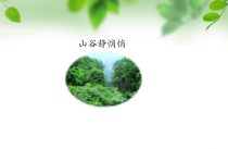 音乐【人音版（敬谱）】四年级上册《演唱 山谷静悄悄》PPT课件(314