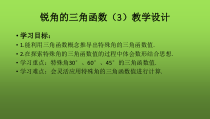 《特殊角的三角函数值》PPT课件1-九年级上册数学沪科版