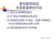 计算机硬件及网络计算机网络CH4网络层课件