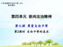 《自由平等的追求》PPT课件2-统编五四制八年级下册道德与法治