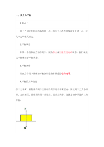 高中物理专题：共点力平衡