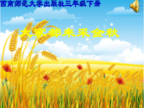 音乐【西师大版】三年级上册《大家都来采金秋》PPT课件2
