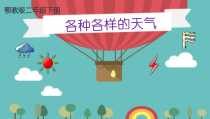科学【人教鄂教版】二年级下册1《各种各样的天气》PPT课件（共23页）