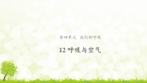 科学【新人教鄂教版】三年级上册12《呼吸与空气》PPT课件（共13页）