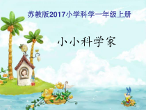 科学【苏教版】小学一年级上册第一课《小小科学家》PPT课件3