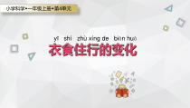 科学【苏教版】小学一年级上册第十一课《衣食住行的变化》PPT课件2