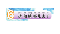 科学【苏教版】小学一年级下册第六课《糖和盐哪儿去了》PPT课件3