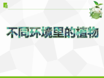 科学【苏教版】三年级下册《不同环境里的植物》PPT课件