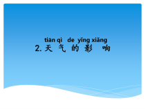 科学【湘科版】小学一年级上册第三单元《2.天气的影响》PPT课件1