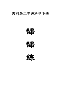 小学科学教科版二年级下册全册课课练习题（2023春）（附参考答案）.docx