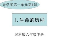 科学【湘科版】六下《生命的历程》作业PPT课件