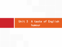 (人教版)高考英语一轮复习课件必修四预习案 Unit 3　A taste of English humour (含答案)