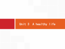 (人教版)高考英语一轮复习课件选修六6.3 Unit 3　A healthy life (含答案)