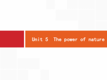 (人教版)高考英语一轮复习课件选修六6.5 Unit 5　The power of nature (含答案)