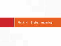 (人教版)高考英语一轮复习课件选修六预习案6.4 Unit 4　Global warming (含答案)